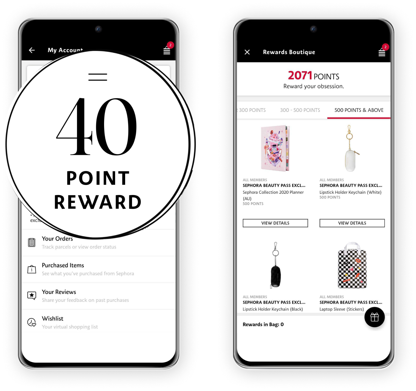 6 Mistakes You’re Making_You’re not communicating with your loyal members_sephora loyalty program screen