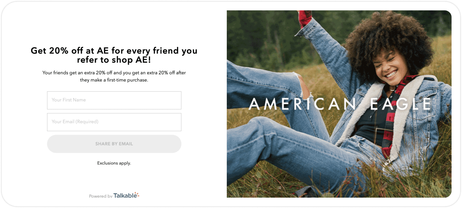 Identify, acquire and retain_WOM, reviews, referral programs_talkable aeo referral program