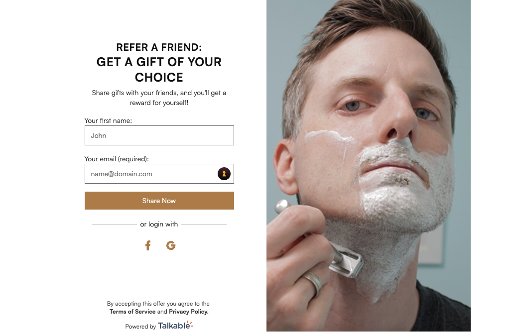 Henson Shaving Campaign Image