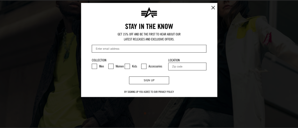 alpha-industries-campaign-to-grow-emails-for-ecommerce